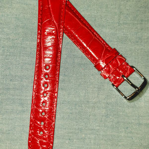 *NWOT*Michele 18mm Hot Pink Alligator Watch Strap